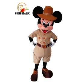 Affitto Noleggio Mascotte Costume Topolino Safari festa topolino safari