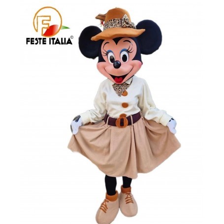 Affitto Noleggio Mascotte Costume Minnie Safari Novara