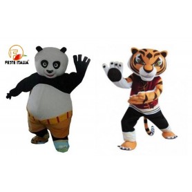 Affitto Noleggio Mascotte Costume  Maestro tigre    feste a tema   kung Fu Panda   feste kung Fu Panda