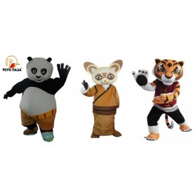 Affitto Noleggio Mascotte Costume  Maestro tigre    feste a tema   kung Fu Panda   feste kung Fu Panda