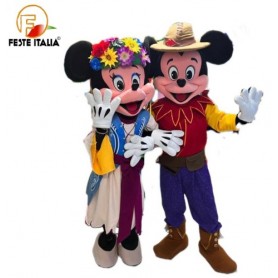 mascotte topolino e minnie medievale costume topolino medievale festa a tema  topolino medievale