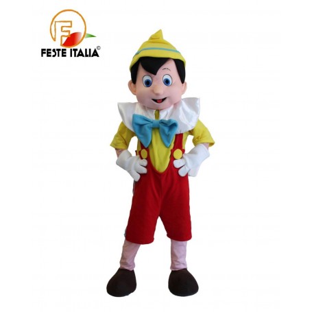 Affitto Noleggio  Mascotte Costume  Pinocchio Festa tema Pinocchio Compleannoa tema Pinocchio
