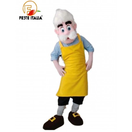 Affitto Noleggio Mascotte Costume Gepetto