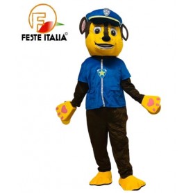 Affitto Noleggio Mascotte Paw Patrol Chase festa a tema Paw Patrol Compleanno a tema  Paw patrol