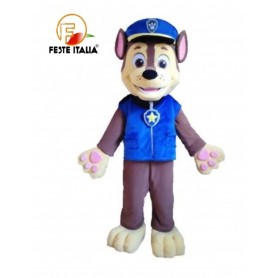 Affitto Noleggio Costume Mascotte Chase Paw Patrol Alessandria festa a tema Paw Patrol Alessandria