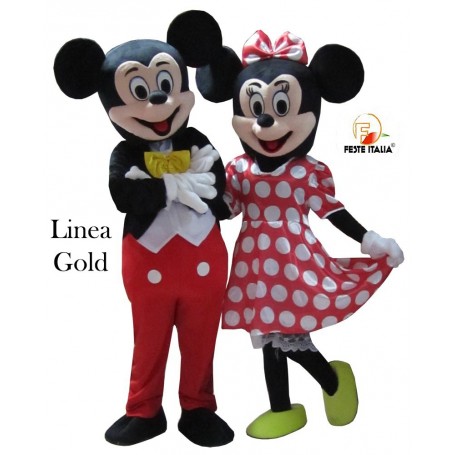 affitto noleggio mascotte costume Topolino Linea Gold