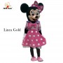 Affitto Noleggio Mascotte Costume  Minne  Rosa Linea Gold  festaminnie rosa compleanno minni rosa