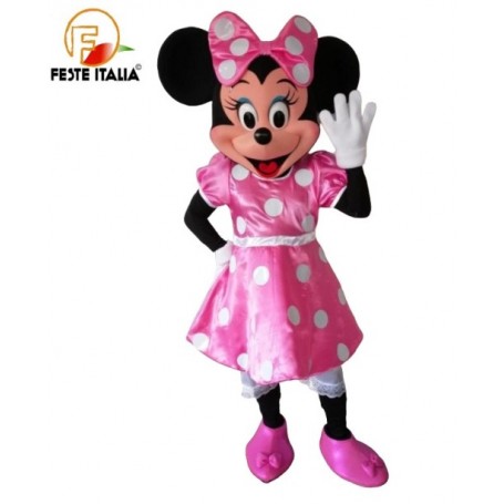 Affitto Noleggio Mascotte Costume  Minnie Rosa Biella Festa minnie rosa Biella