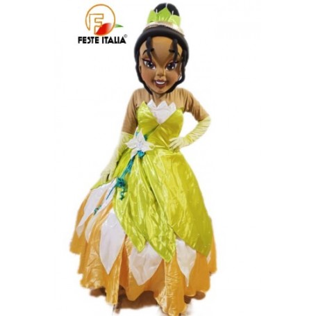 Affitto Noleggio Mascotte Costume Principessa Tiana Biella  Festa a tema Principessa Tiana Biella
