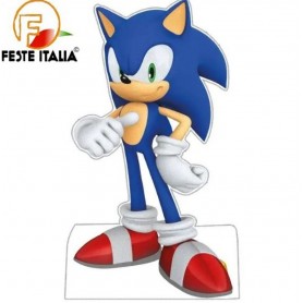 Sagoma Sonic 30 cm in polistirolo decorazioni Addobbi a Tema Sonic