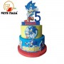Torta Scenografica Sonic per Compleanno Bambini