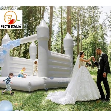 Noleggio Gonfiabile Bianco Matrimoni Speciale Sposi