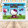 Banner Hello Kitty Striscione Hello Kitty Cm 140X100 Hello Kitty PERSONALIZZATO
