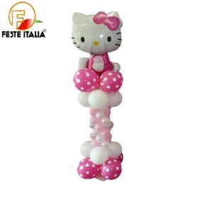 Colonna Palloncini Hello kitty  60 cm Allestimento Palloncini Hello Kitty