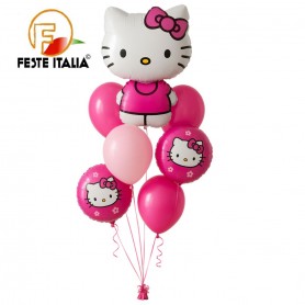 Bouquet di Palloncini Hello Kitty Composizione Palloncini Hello Kitty