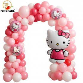 allestimento palloncini sala a tema hello kitty arco palloncini hello kitty
