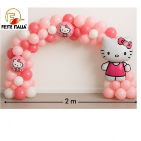 allestimento palloncini sala a tema hello kitty arco palloncini hello kitty