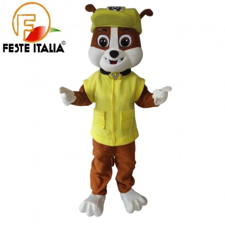 Affitto Noleggio Mascotte Costume Rubble Paw Patrol  Festa a Tema Paw Patrol Compleano a Tema Paw Patrol