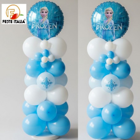 Colonna Palloncini Frozen Allestimento Palloncini Frozen Festa a tema Frozen