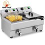 Affitto Noleggio Friggitrice elettrica - 2 x 10 litri - Rubinetto di scarico - 230 V