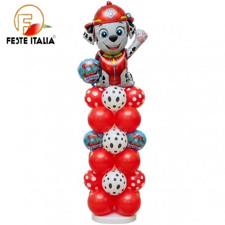 Colonna Palloncini  Marshal Paw Patrol Allestimento Palloncini Paw Patrol  Compleanni a Tema Paw Patrol,Festa a Tema Paw Patrol