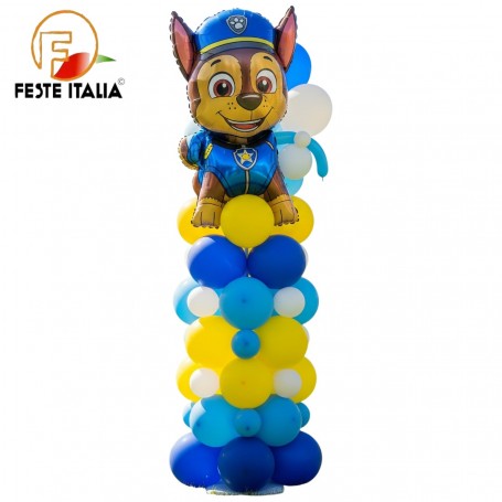 Colonna Palloncini Chase Paw Patrol Allestimento Palloncini Paw Patrol  Compleanni a Tema Paw Patrol,Festa a Tema Paw Patrol
