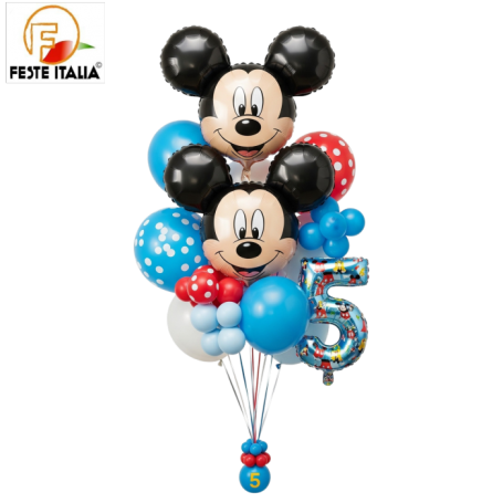 Ciuffi Palloncini Topolino Allestimenti Palloncini Topolino con età festeggiato