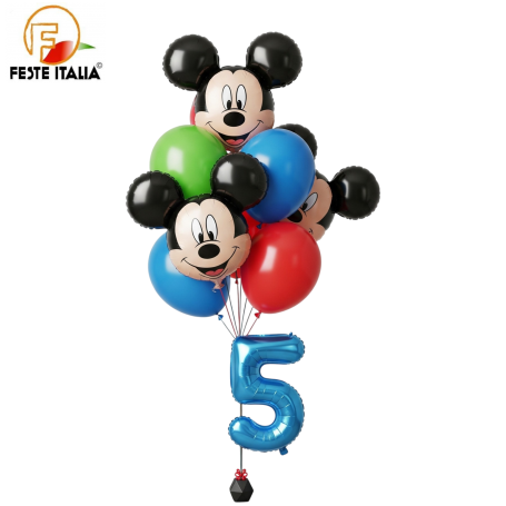 Ciuffi Palloncini Topolino Allestimenti Palloncini Topolino con età festeggiato