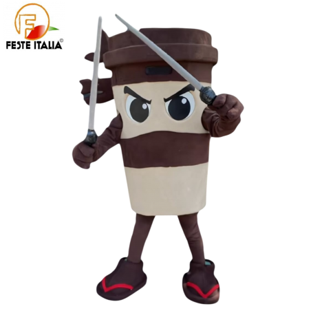 Affitto Noleggio Mascotte Costume Brain Rot Cappuccino Assassino