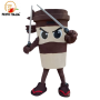 Affitto Noleggio Mascotte Costume Brain Rot Cappuccino Assassino