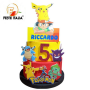 Torta Scenografica Pikachu Pokémon  Decorazione Sala  a Tema Pikachu Pokémon