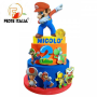Torta Scenografica Super Mario Compleanno  Super Mario Decorazioni a Tema Super Mario Festa a Tema   Super Mario