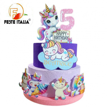 Torta Compleanno Unicorno Torta Scenografica Unicorno Compleanno  Unicorno Festa a Tema  Unicorno