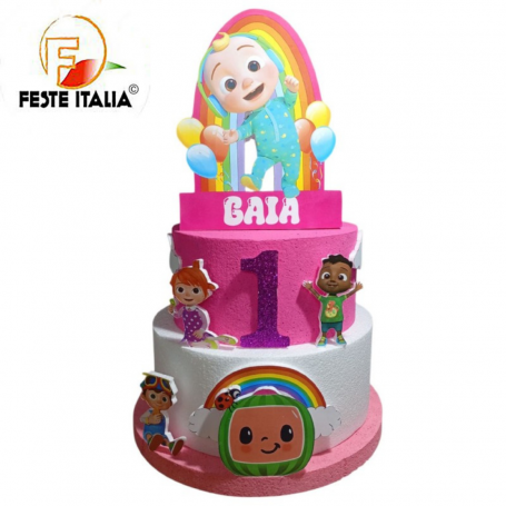 Torta Compleanno Cocomelon Torta Scenografica Cocomelon Compleanno  Cocomelon Festa a Tema  Cocomelon