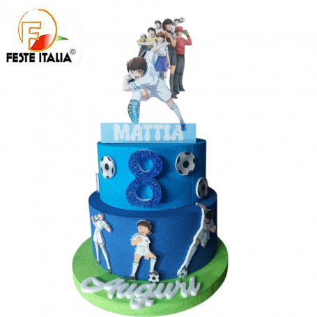 Torta Compleanno Capitan Tsubasa Holly e Benji Torta Scenografica Capitan Tsubasa Holly e Benji