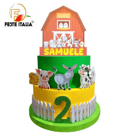 Torta Compleanno Fattoria,Torta Scenografica Fattoria Compleanno Fattoria Festa a Tema  Fattoria