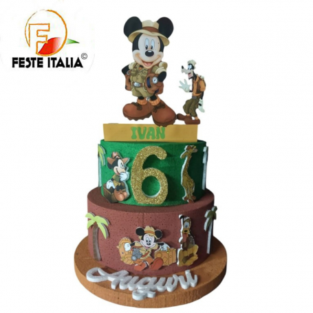 Torta Compleanno Topolino Safari  Torta Scenografica Topolino Safari