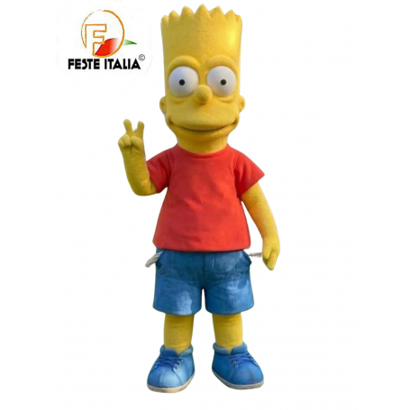 Affitto Noleggio Mascotte Costume Bart Simpson