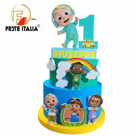 Torta Compleanno Cocomelon Torta Scenografica Cocomelon Compleanno  Cocomelon Festa a Tema  Cocomelon