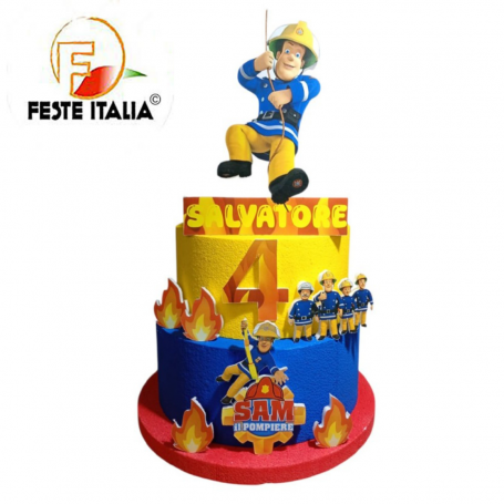 Torta Compleanno Sam il Pompiere  Torta Scenografica Sam il Pompiere