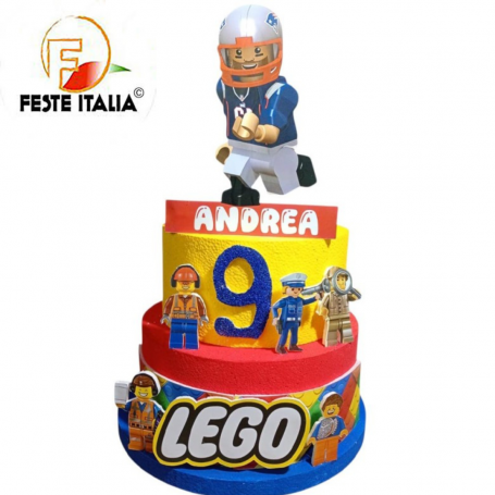 Torta Compleanno Lego  Torta Scenografica Lego  Compleanno  Lego  Festa a Tema  Lego