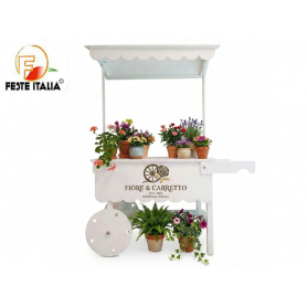 Affitto Noleggio Carretto Espositore Porta Fiori Scenografico per Eventi