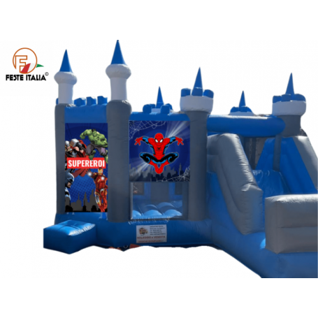 Affitto Noleggio Gonfiabile Spiderman Super Eroi Catania in pvc