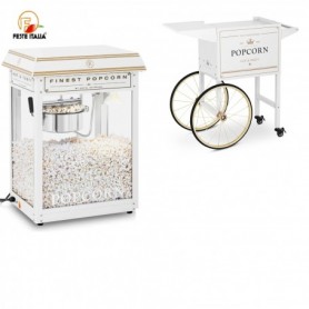 Affitto Noleggio Carretto Pop Corn Roma  Festa a tema Old Fashion Special White