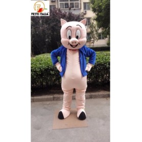 Noleggio Mascotte Costume Porky Pig Looney Tunes