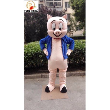 Noleggio Mascotte Costume Porky Pig Looney Tunes
