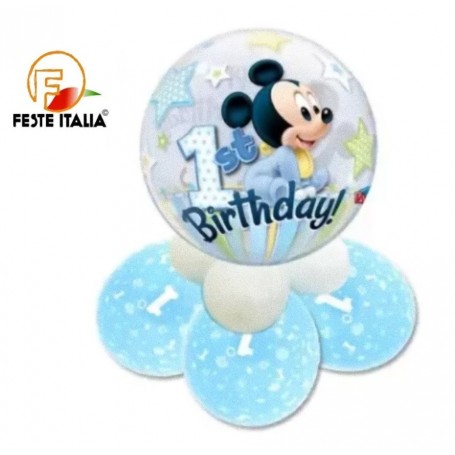 CENTROTAVOLA DIPALLONCINI BUBBLE TOPOLINO BABY PRIMO COMPLEANNO