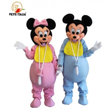 mascotte baby minnie costume baby minnie festa baby  shower  noleggio costumi baby shower