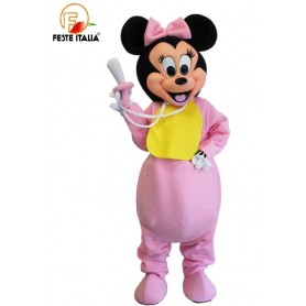 mascotte baby minnie costume baby minnie festa baby  shower  noleggio costumi baby shower Milano
