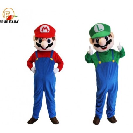 affitto noleggio mascotte costume Super mario e Luigi  codice Mas